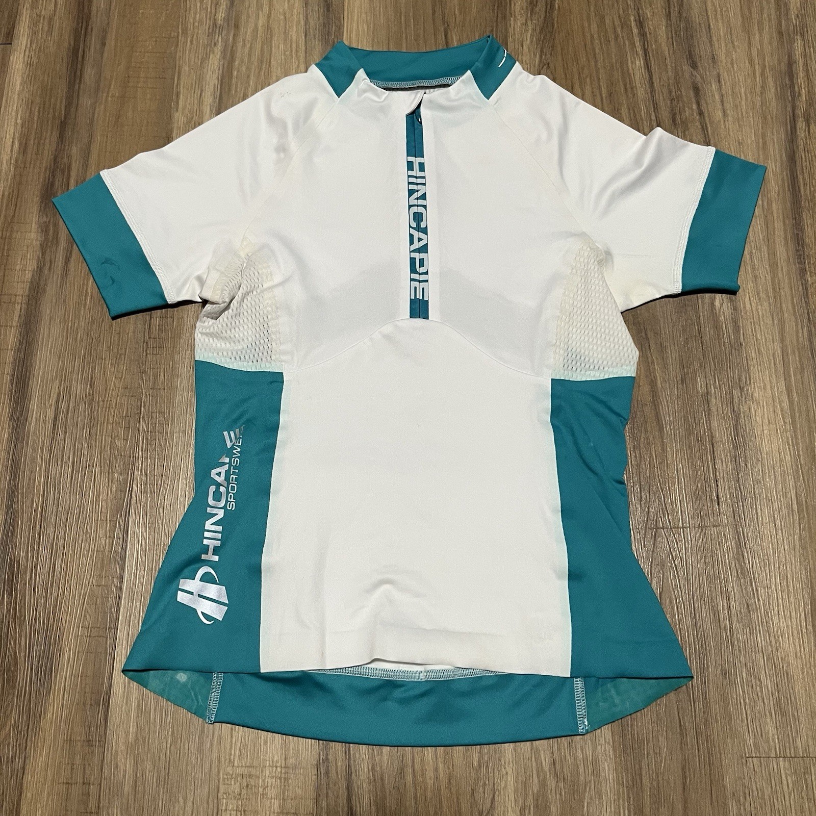Hincapie Women’s George Signature Jersey Cycling Top Size Small S White & Blue