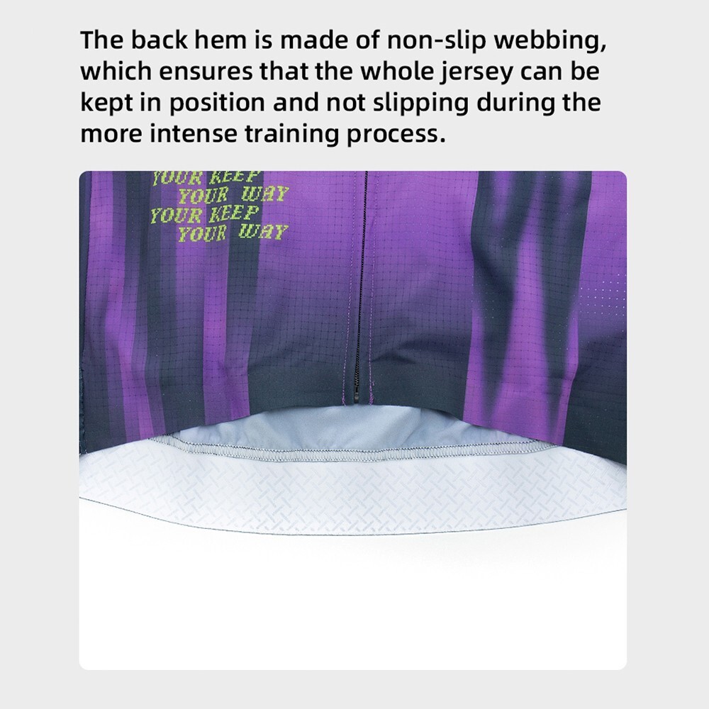 YKYWBIKE 2025 Men Summer Cycling Jersey Pro Team Bicycle Short Sleeve Purple