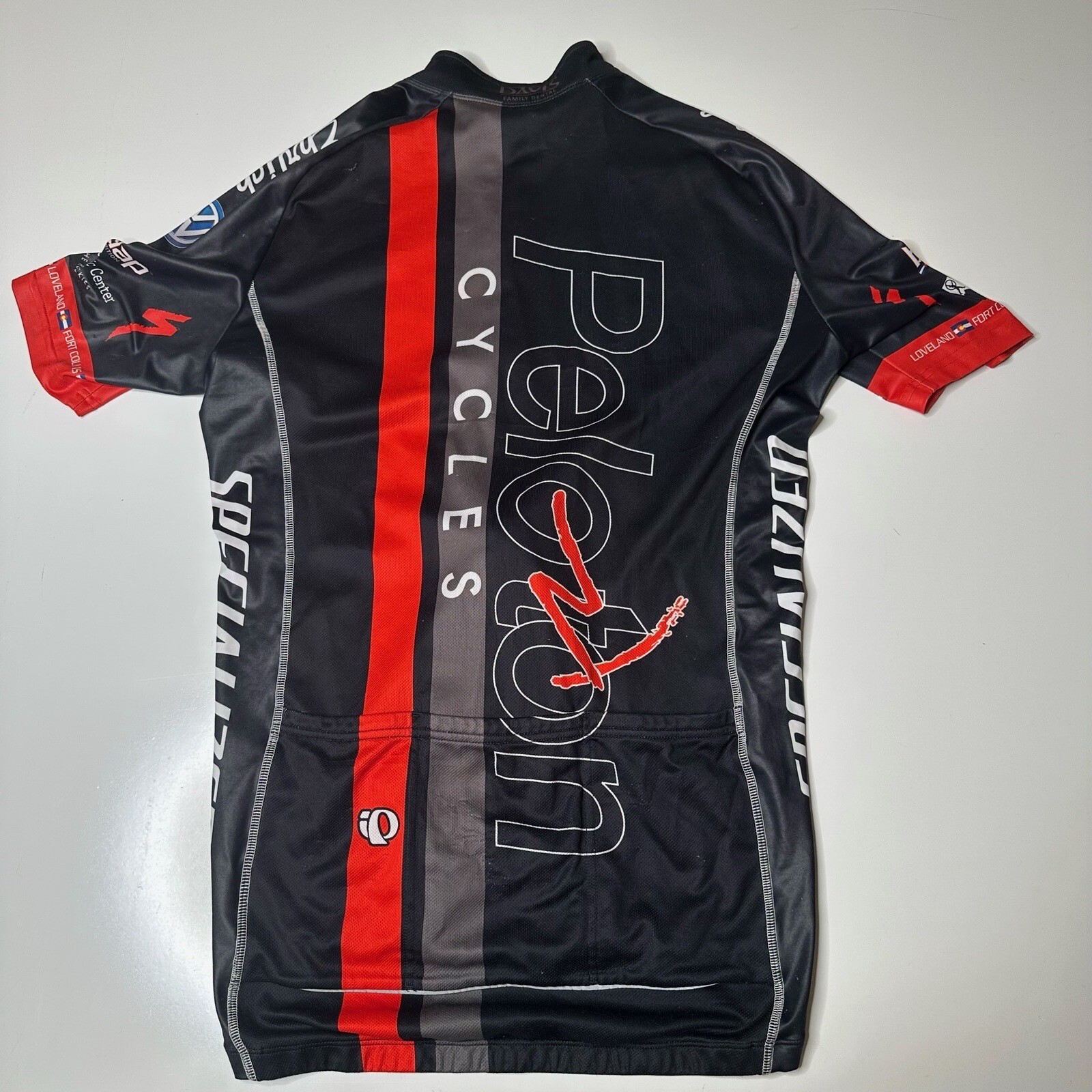 pearl izumi Biking Jersey Top Short Sleeve Compression Peloton Cycles Size Large