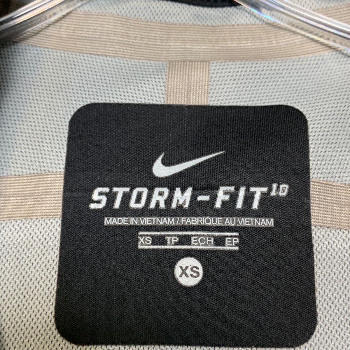 Nike Storm Fit Cycle Jersey Womens XS Black Full Zip Logo Mesh Lined Air Vented