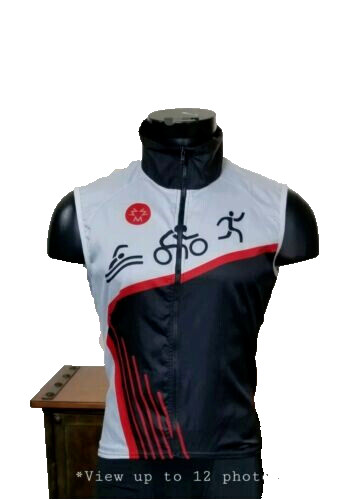 Bicycling Windstopper Vest Left Zip Sz M *Jarden Westchester Triathlon