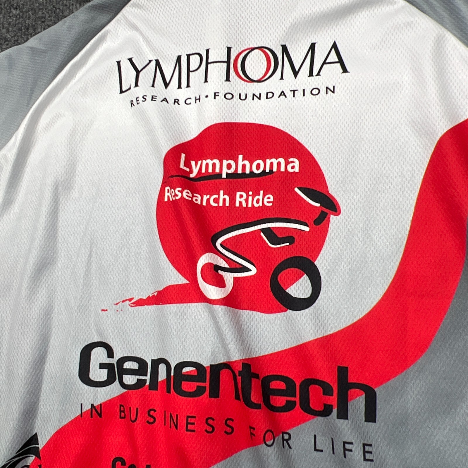 VOMAX Cycling Jersey Mens S Lymphoma Research Foundation Charity 2010 Ride USA