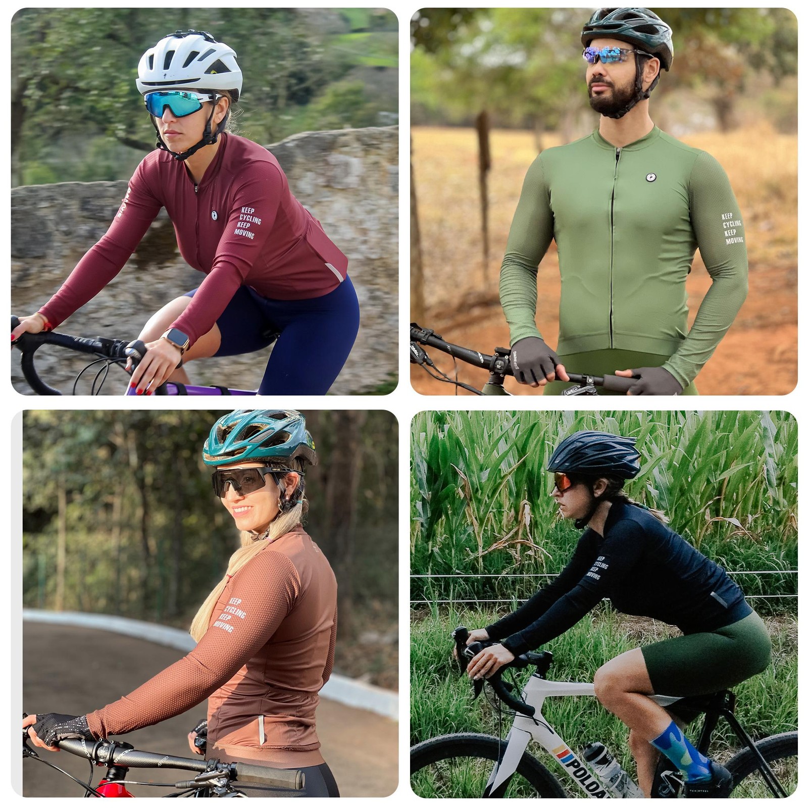 Darevie Long Sleeve Cycling Jersey Small Size Spf50+ Training Breathable Unisex