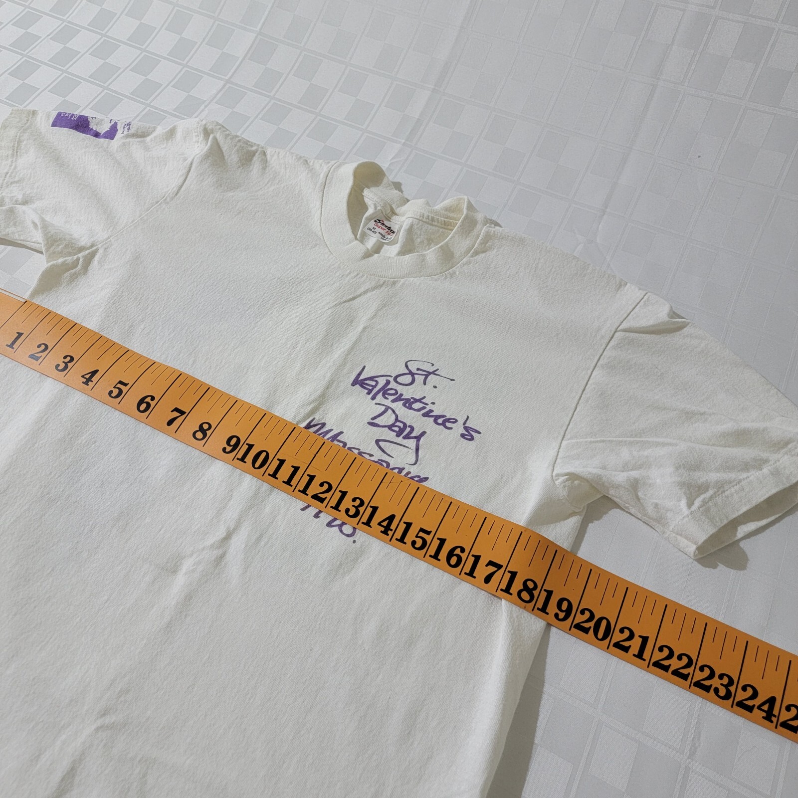 Vtg 1990 M Stedman USA Single Stitch St Valentines Day Massacre Bike Race Tshirt