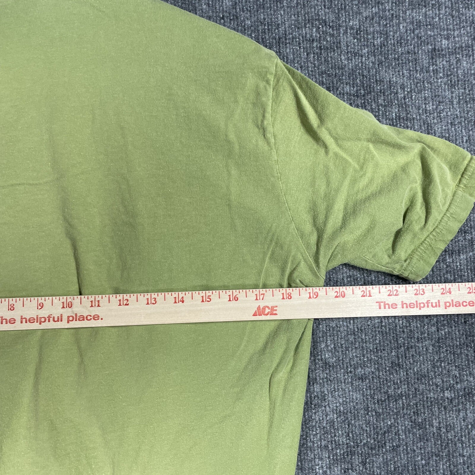 VINTAGE 90s LARGE HARDWARE Cycling Jersey Shirt Size Medium Cotton USA Green Zip