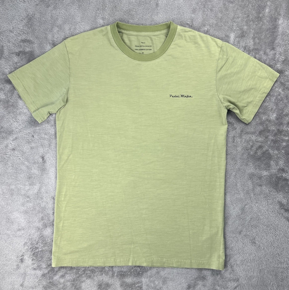 Pedal Mafia T-shirt Mens Medium Green 100% Bamboo Cotton Cycle Co PMCC