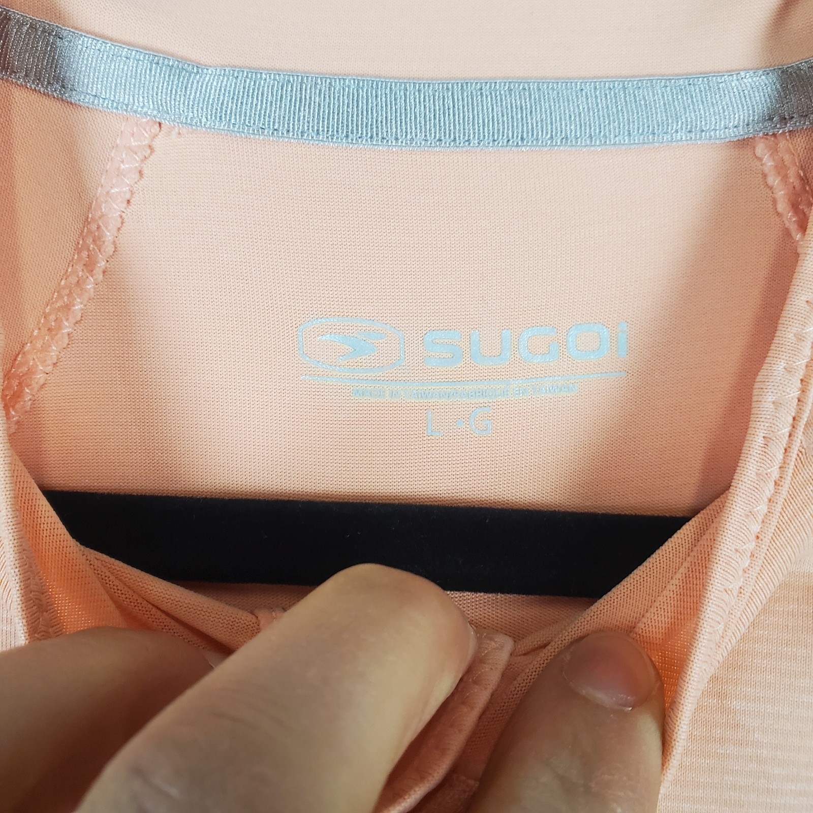 Sugoi RPM Cycling Jersey Womens Large Peach Fizz Stretch Slim Fit Quarter Zip
