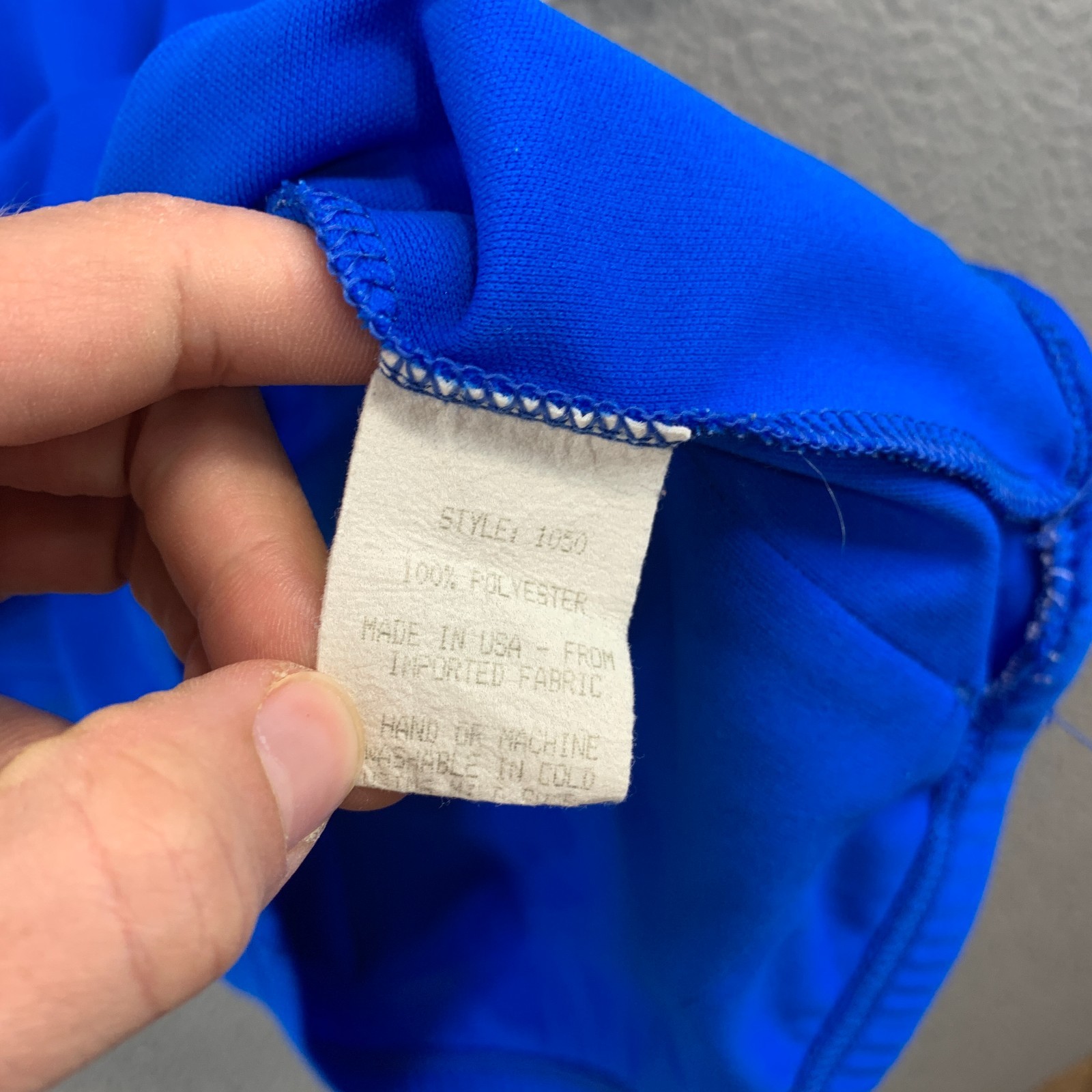 VTG 90s Pearl Izumi Cycling Jersey Men’s XL Blue White Shoulder Logo 1/4 Zip USA