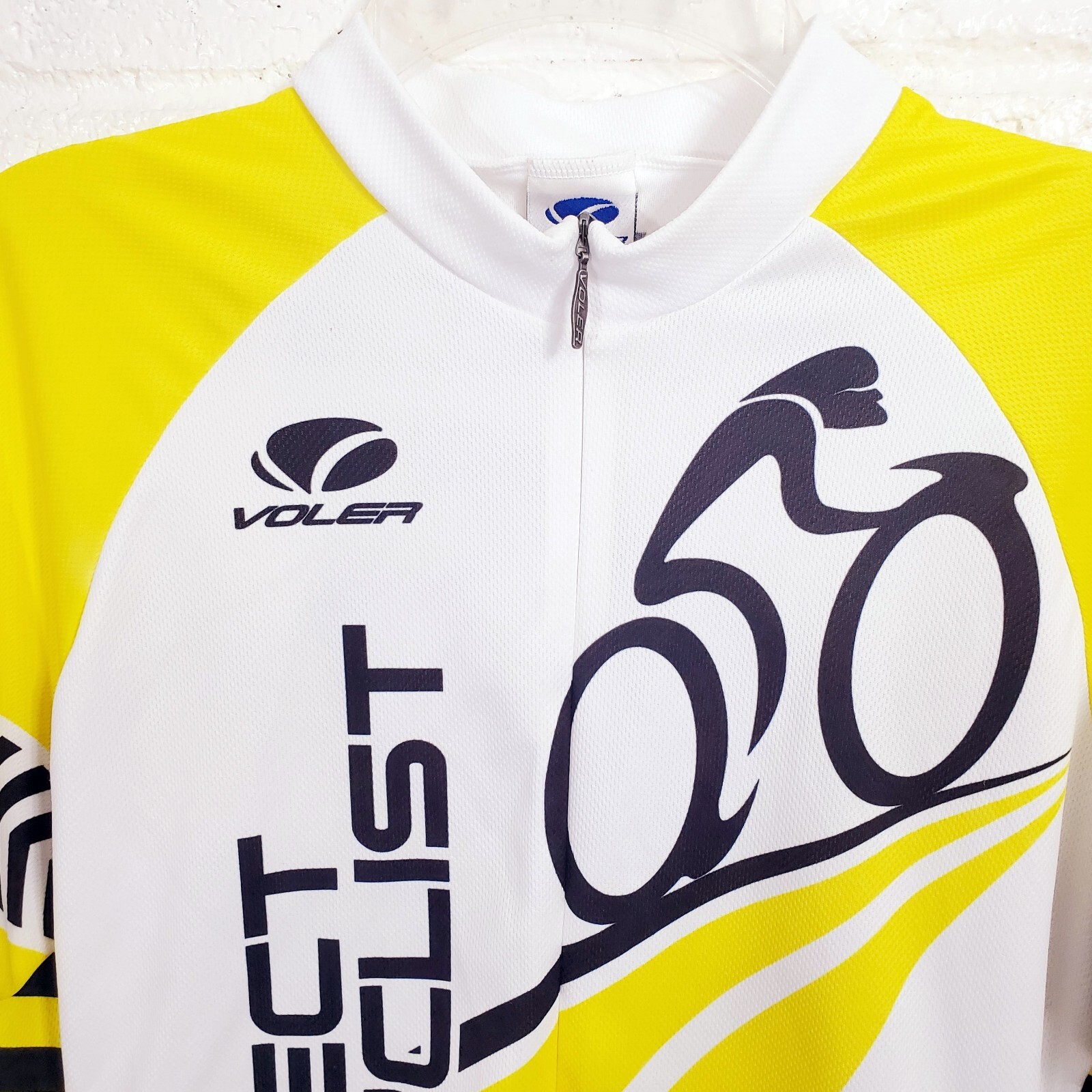 Voler Cycling Jersey Womens Size XL Respect The Cyclist Share The Road Yellow