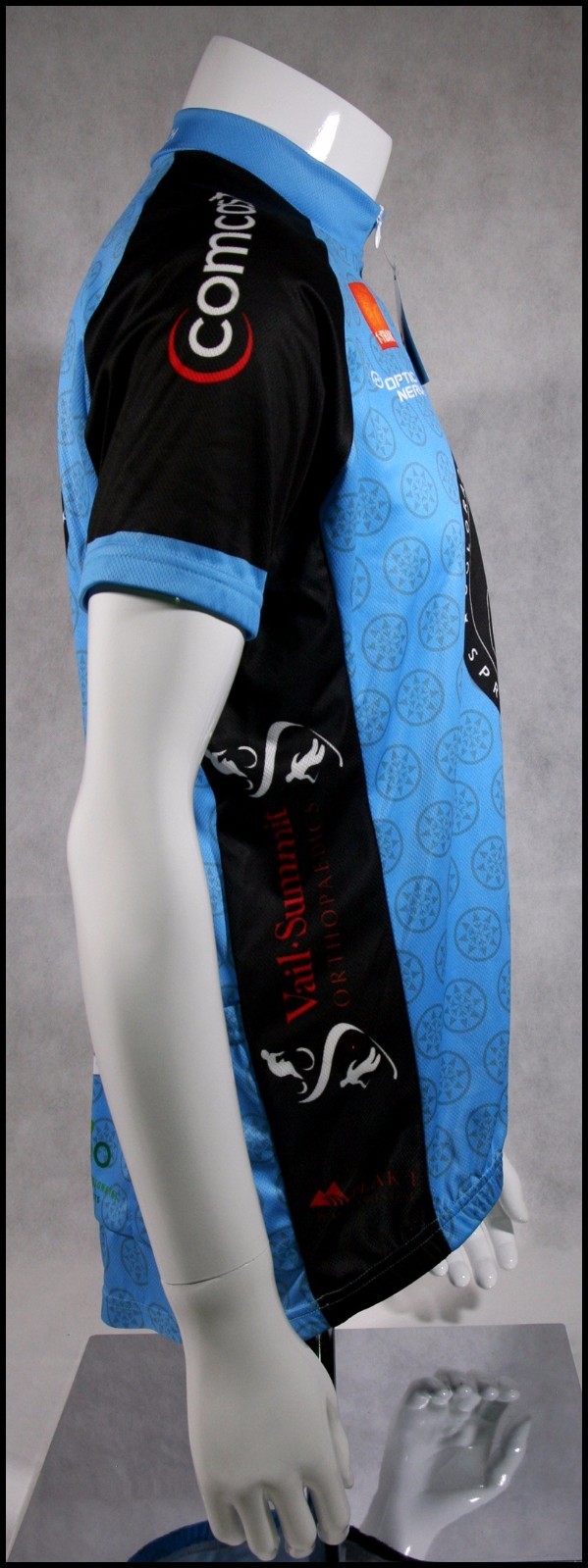 CUSTOM PEAK 1 COLORADO EAGLE RIVER RIDE CYCLING JERSEY RACE RAGLAN ADULTS MENS L