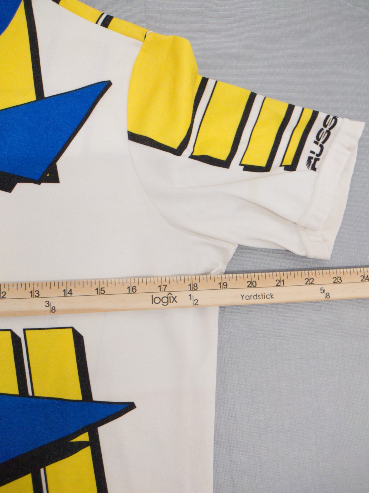 Cycling Jersey. Aussie White yellow blue. Size L
