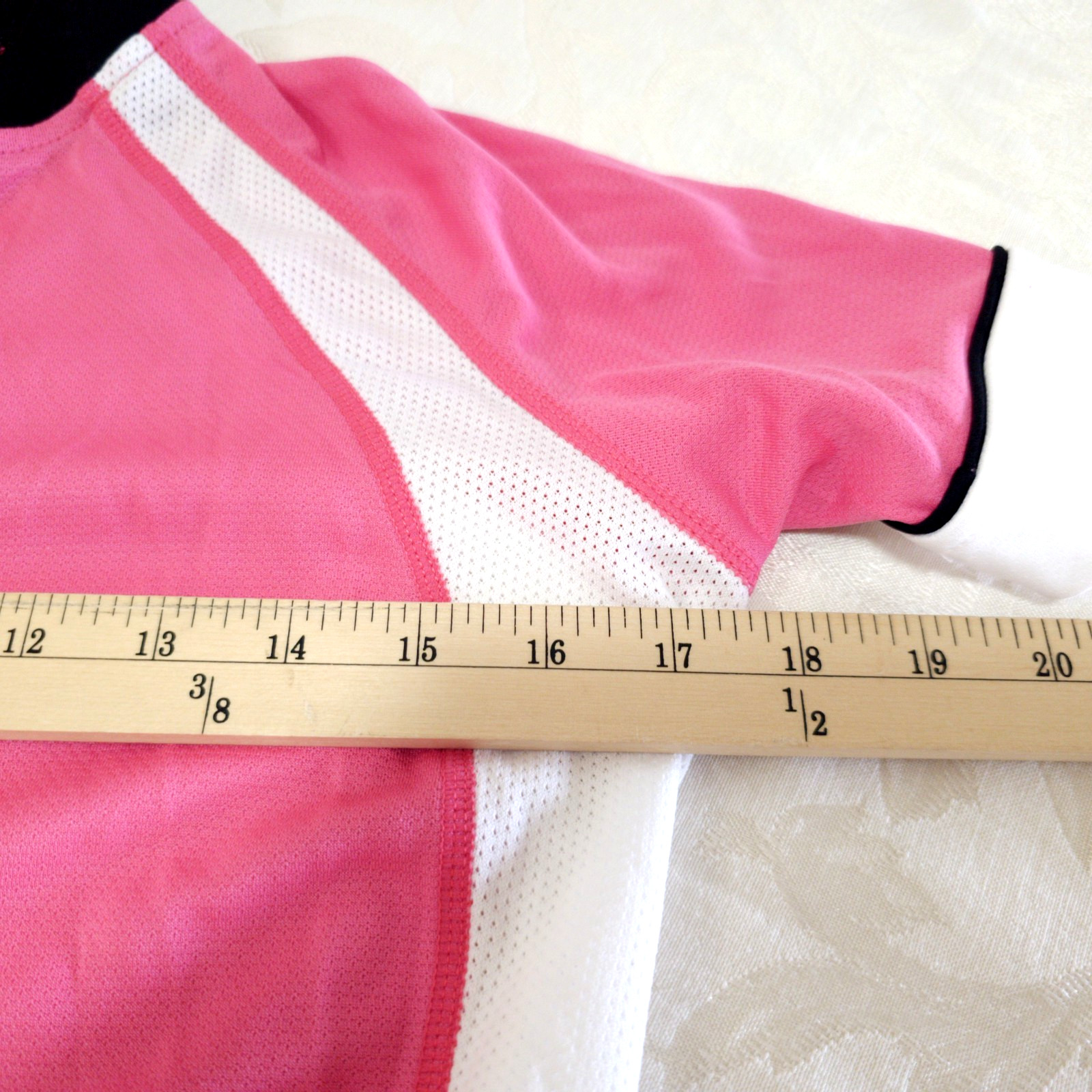 *NEW Womens Canari Dream Jersey Cotton Candy MEDIUM Short Sleeve White Black