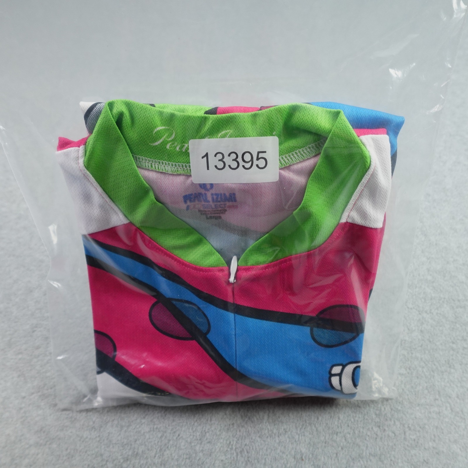 Pearl Izumi Cycling Jersey Womens Large White Pink Blue Sleeveless Select