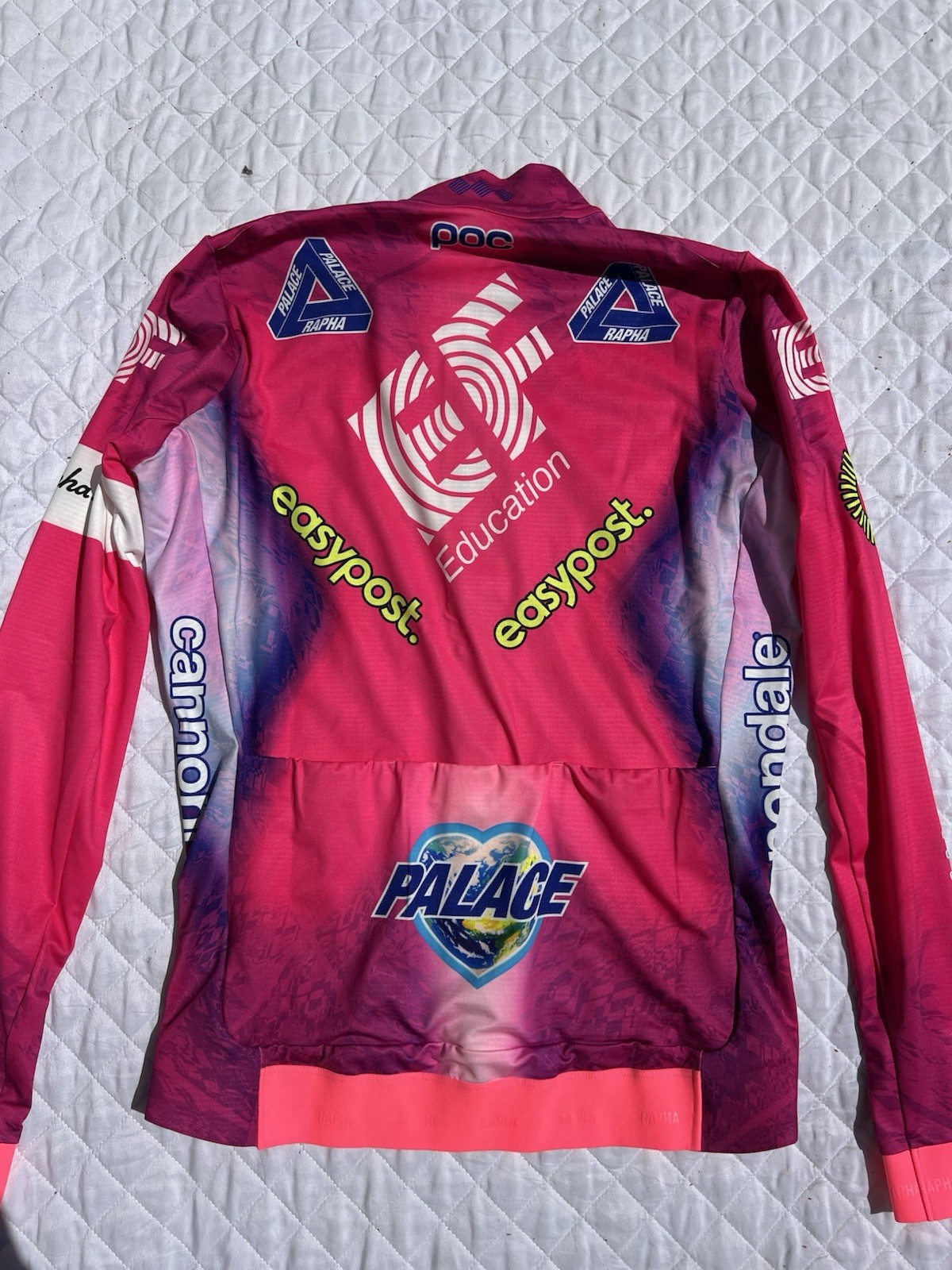 Rider Team Issue Rapha Palace EF Education First Pro L/S Cycling Jersey Medium