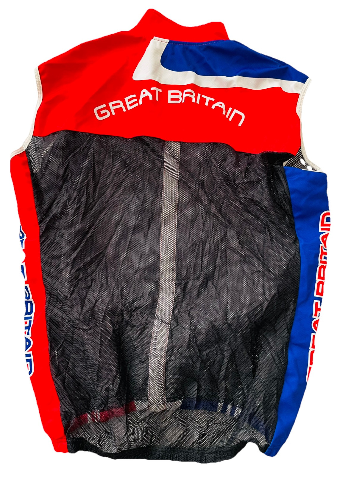 Great Britain / British Cycling Vest Size Large Full Zip Made by Adidas