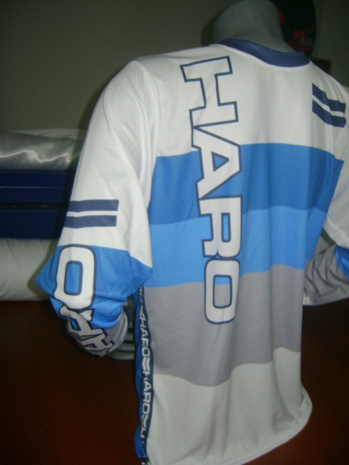 HARO OLD SCHOOL BIKE JERSEY CLASSIC BMX JERSEY RACE BIKE SHIRT BMX VINTAGE L GY
