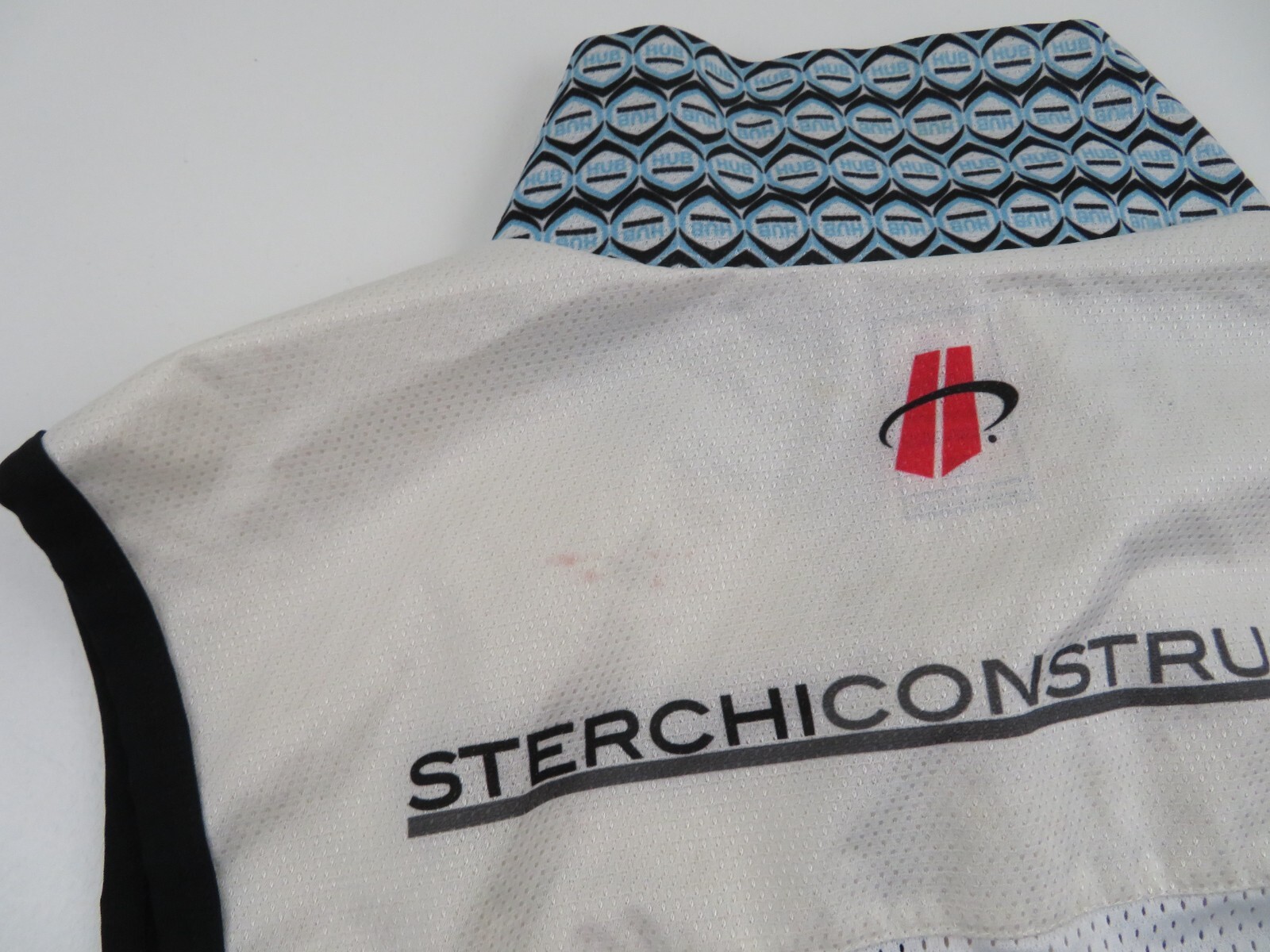 Vintage Hincapie Hub Sleeveless Cycling Bike Jersey Wind Vest Mens Medium White
