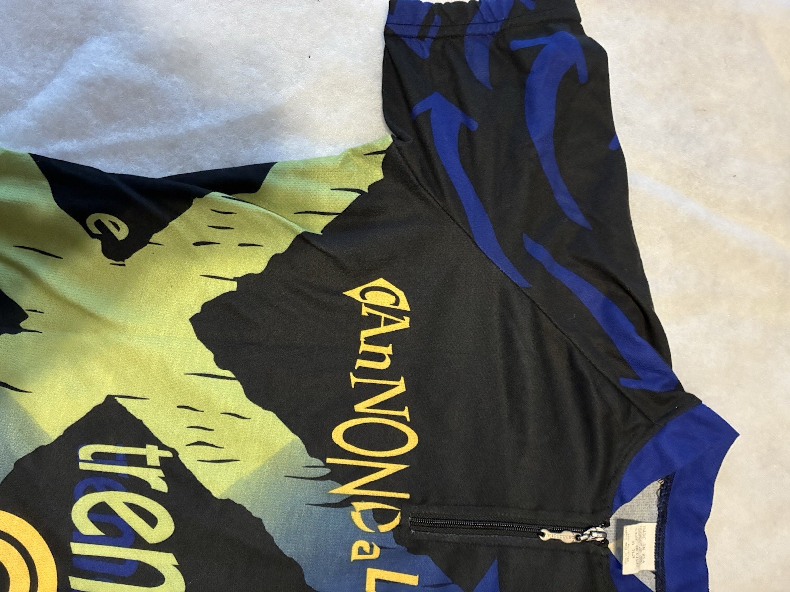 Cannondale Extreme C Racing Jersey Shirt Mens Medium USA 1/4 zip