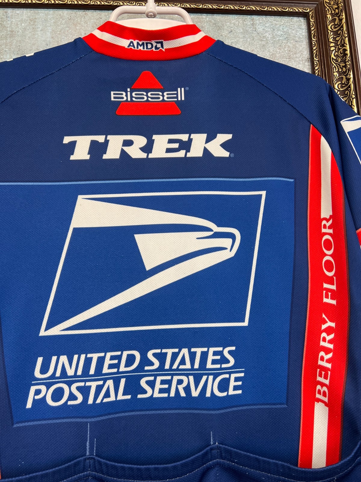 Nike United States Postal Service USPS Cycling Biking Jersey Shirt Trikot Size S