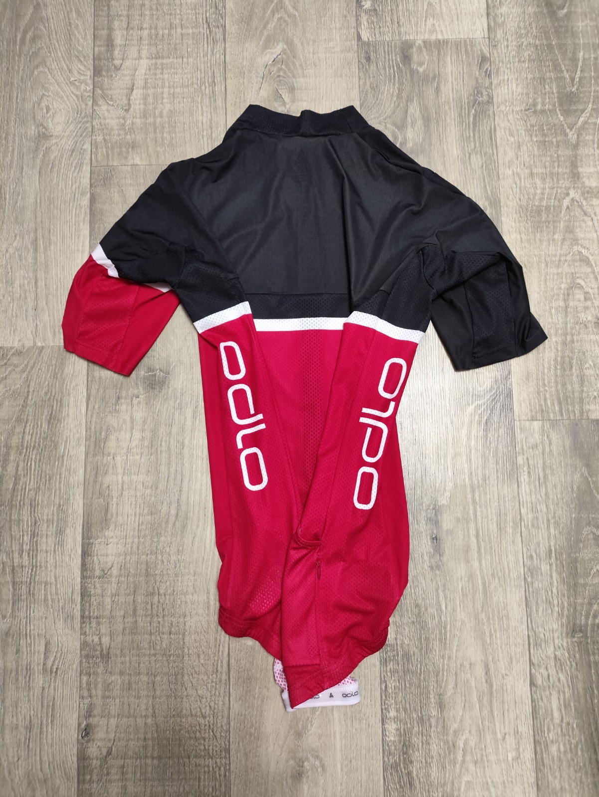 Odlo Mens Stand-Up Collar Short Sleeve Full Zip Kamikaze Cycling Jersey Size M