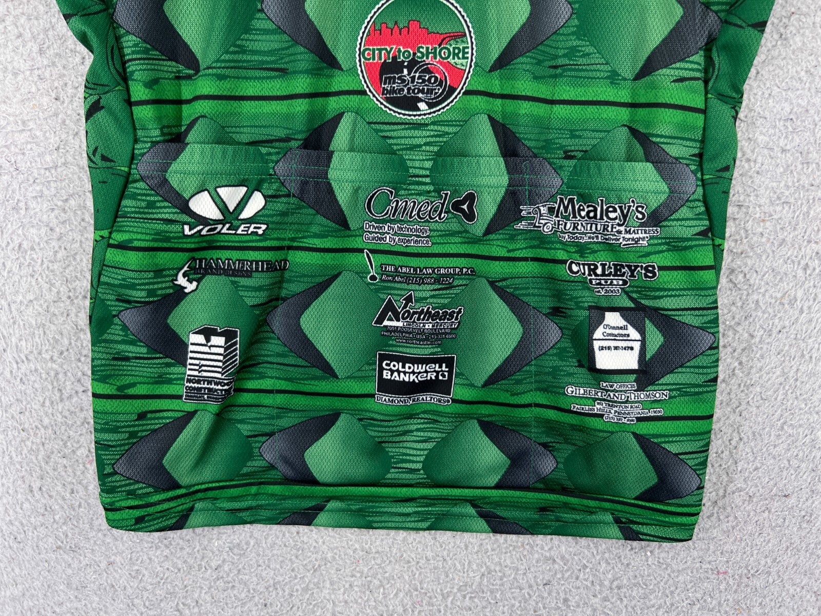 Voler Cycling Jersey Womens Large Green Gators 1/2 Zip Alligator Polyester