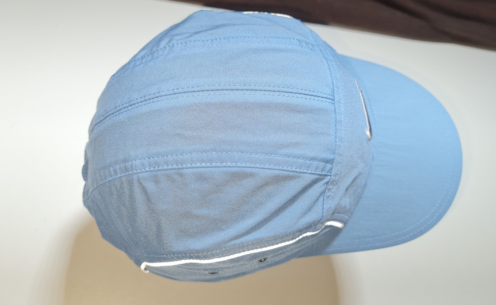 Vintage Nike Runner Hat 5 Panel Cap Reflective Sweatband Bicycle Tour