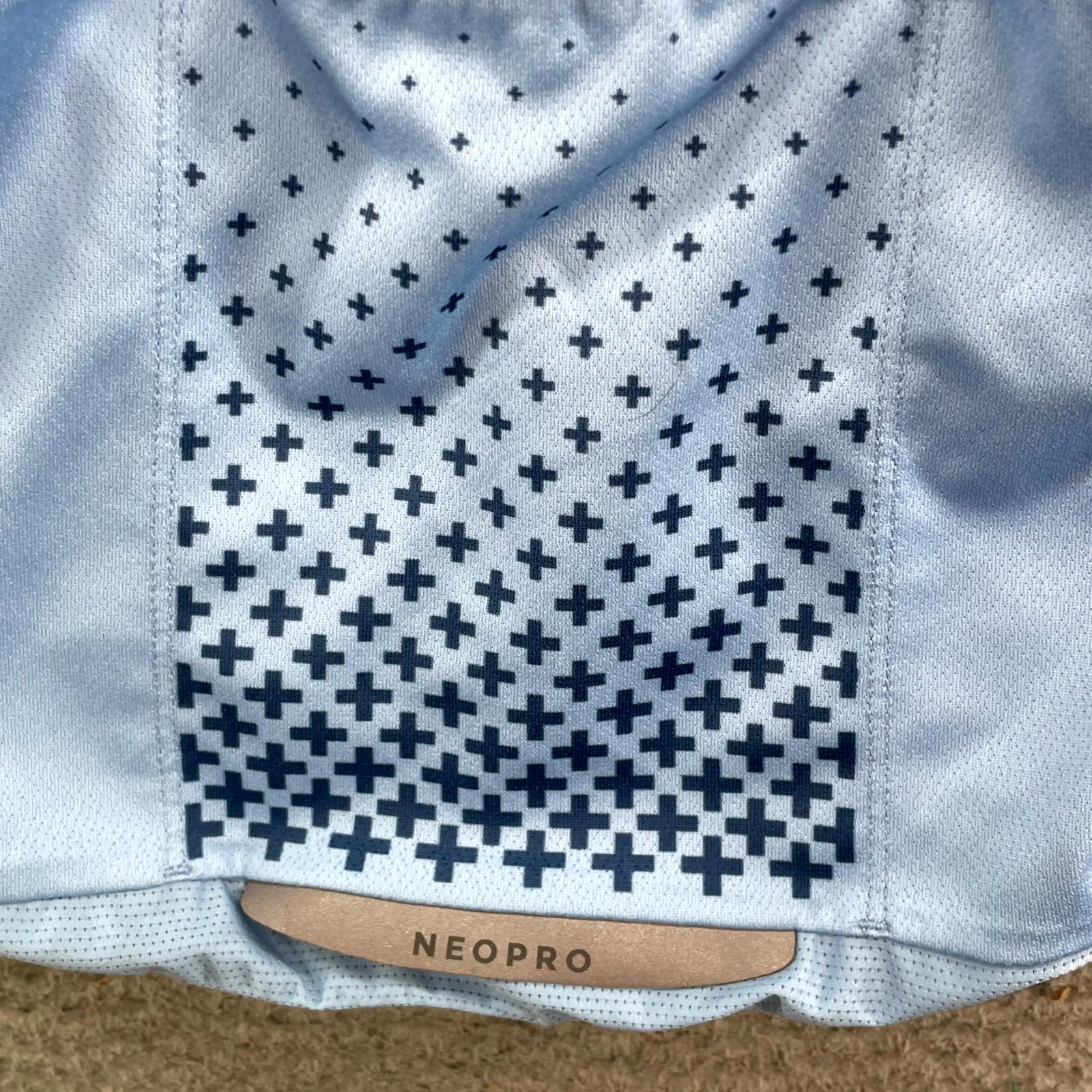 NeoPro Cycling Jersey Mens Small Blue Geometric Full Zip Sportswear Performance