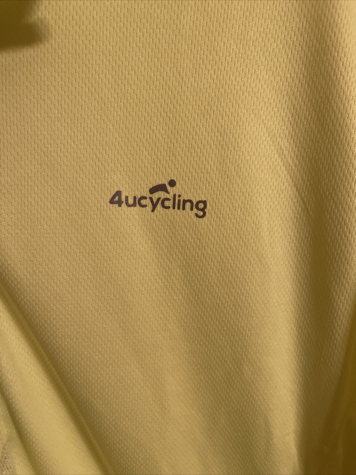 4ucycling Mens Short Sleeve Shirt Bike Fluorescent Green XL