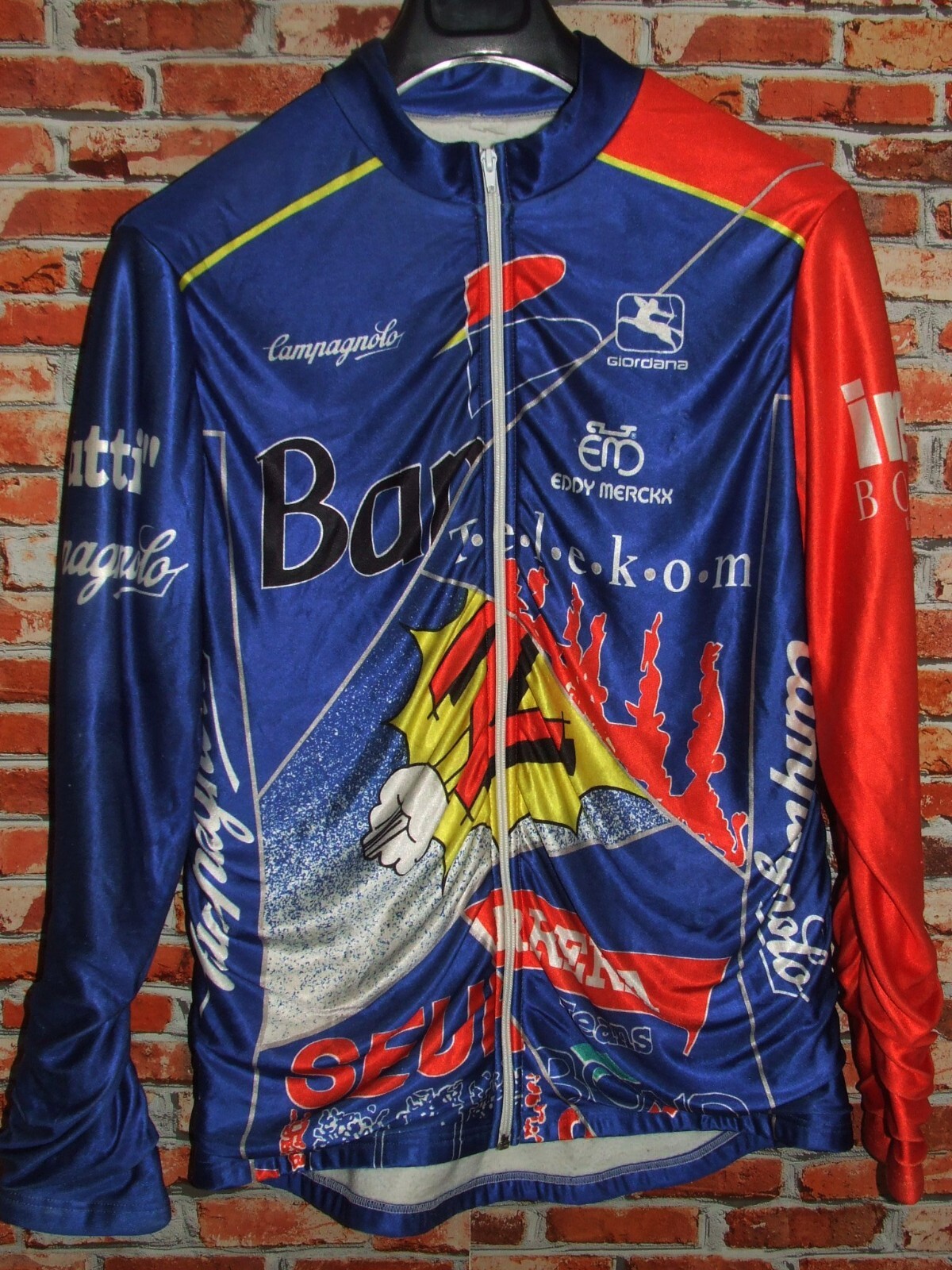 Bike Shirt Jacket Cycling Synthetic Fleece Mixteam Giordana Size XL
