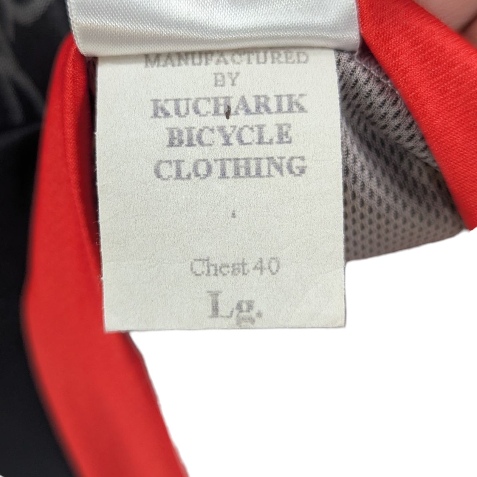 Kucharik Cycling Jersey Mens Large Red Black Native American Art Aztec Apache