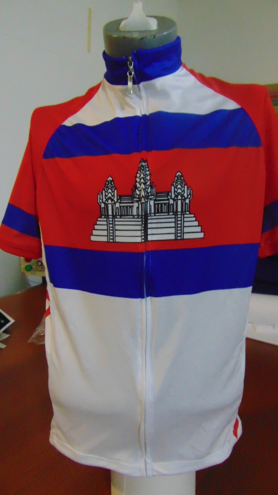 CAMBODIA BIKE JERSEY SOUTH ASIA CYCLING BIKE SHIRT SIZE XXL BIKE JERSEY CAMBODIA