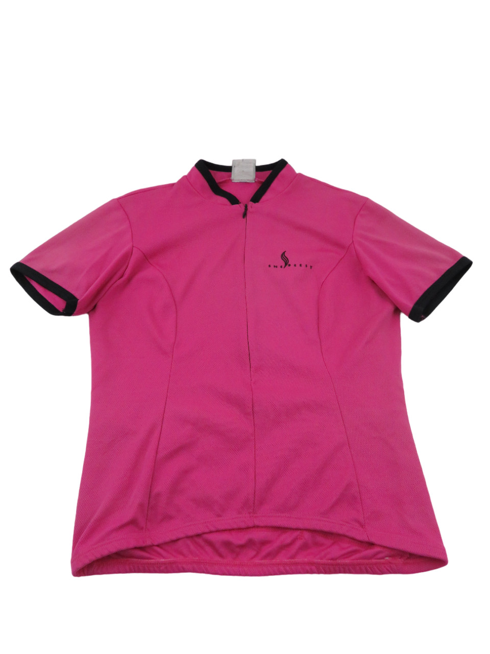 She Beest Womens Cycling Jersey Size Medium Bike Logo Short Sleeve Made In USA