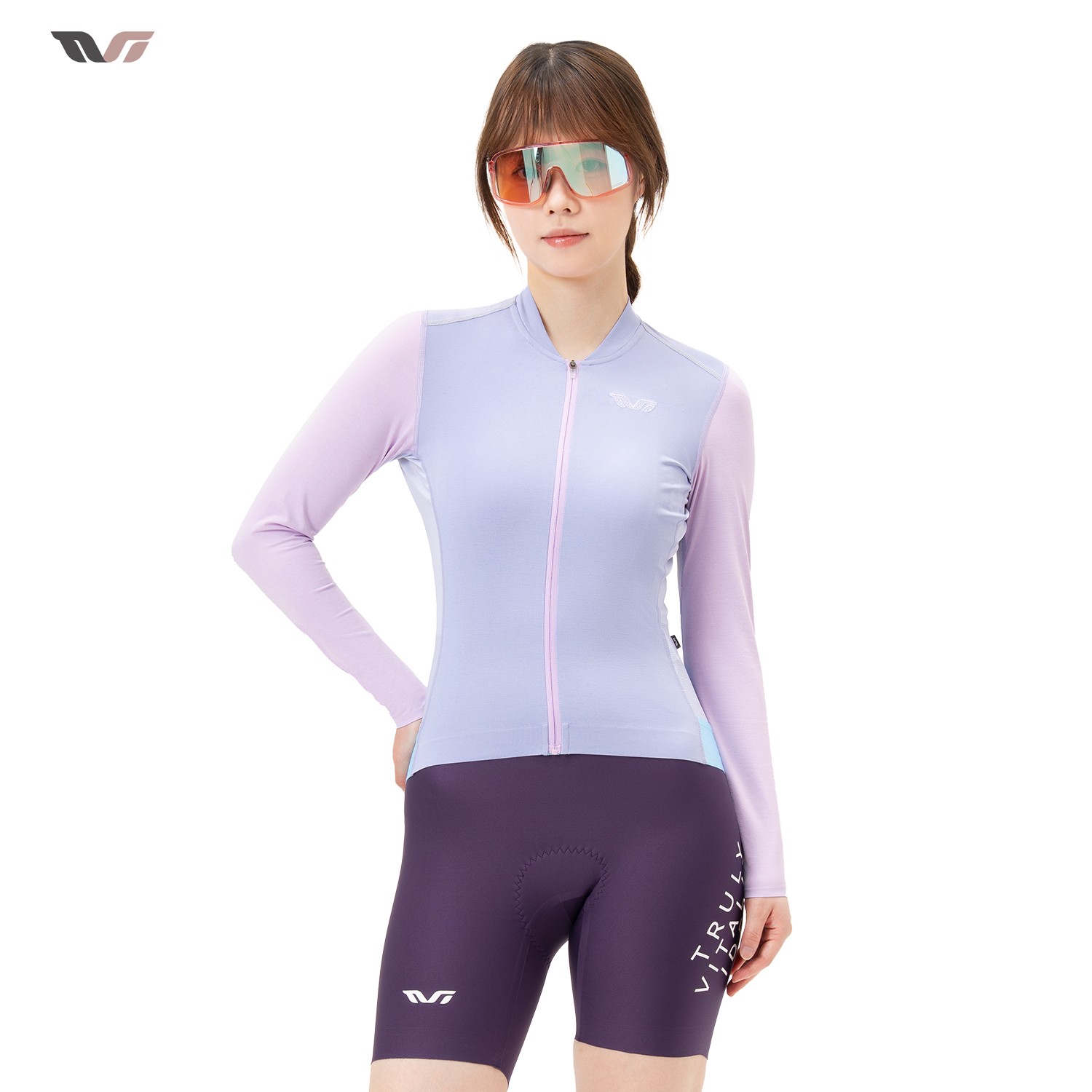 ROCKBROS TVI Women’s Cycling Jersey Cotton-Feel Long-Sleeve Bicycle Shirts Tops