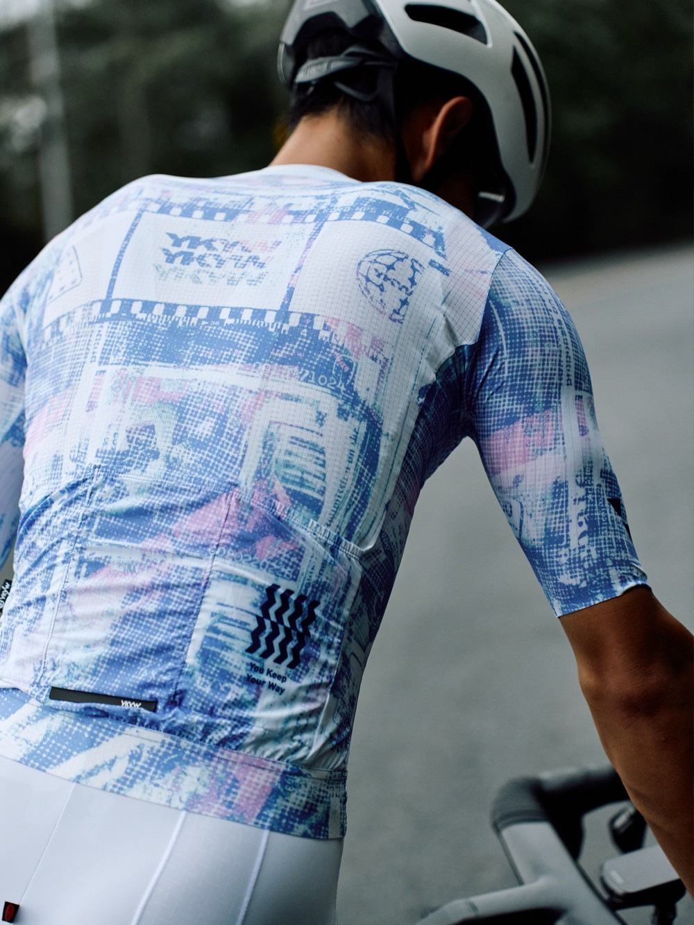 YKYW Mens Short Sleeve Cycling Jersey Quick Dry Anti-Slip Road MTB Slim Fit Top