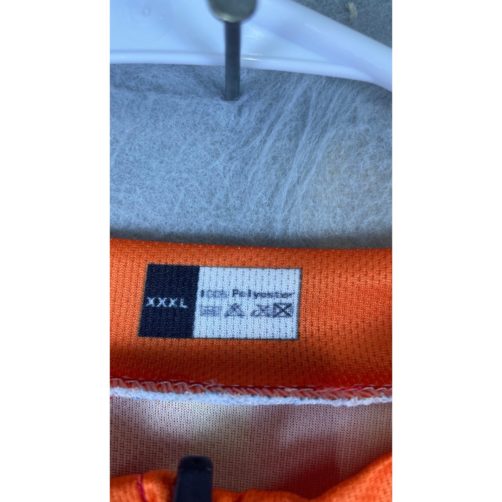 M&M’s Cycling Jersey Mens XXXL Orange Excellent Long Sleeve Full Zip Graphic