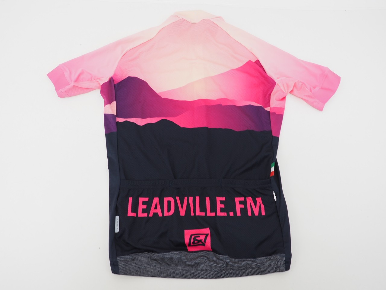New! DNA Cycling Men’s Short Sleeve Jersey Size Medium Pink LT100 Podcast Custom