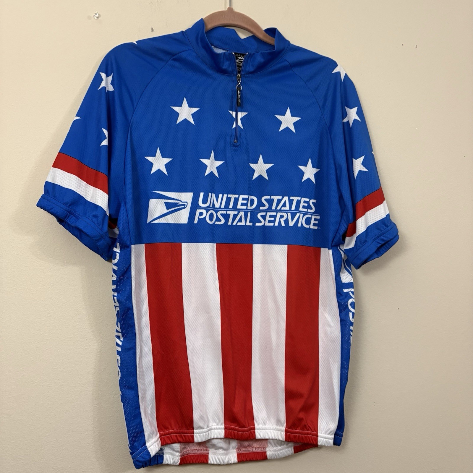 Zerie Cycling USPS Jersey mens size XXXL United States post office shirt