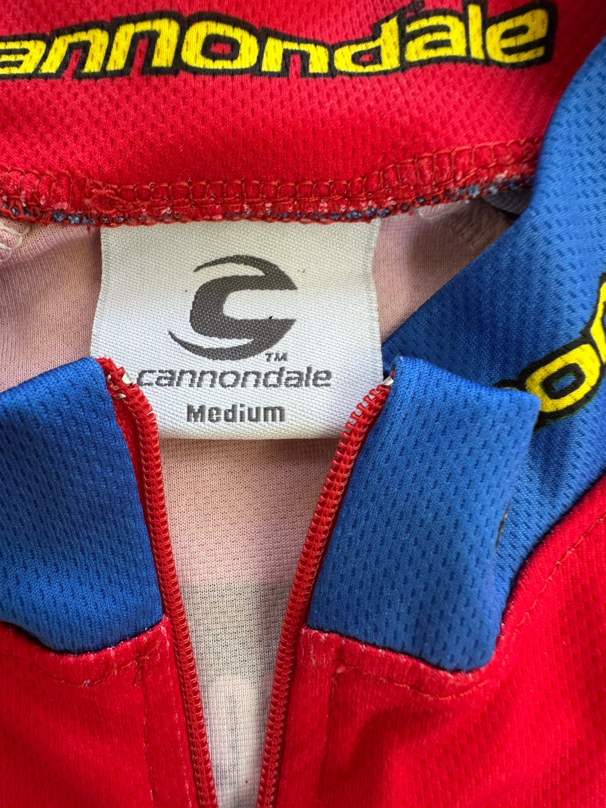 Vintage Cannondale Cycling Team Pirelli Ohlins Wiseco Short Sleeve Jersey Medium