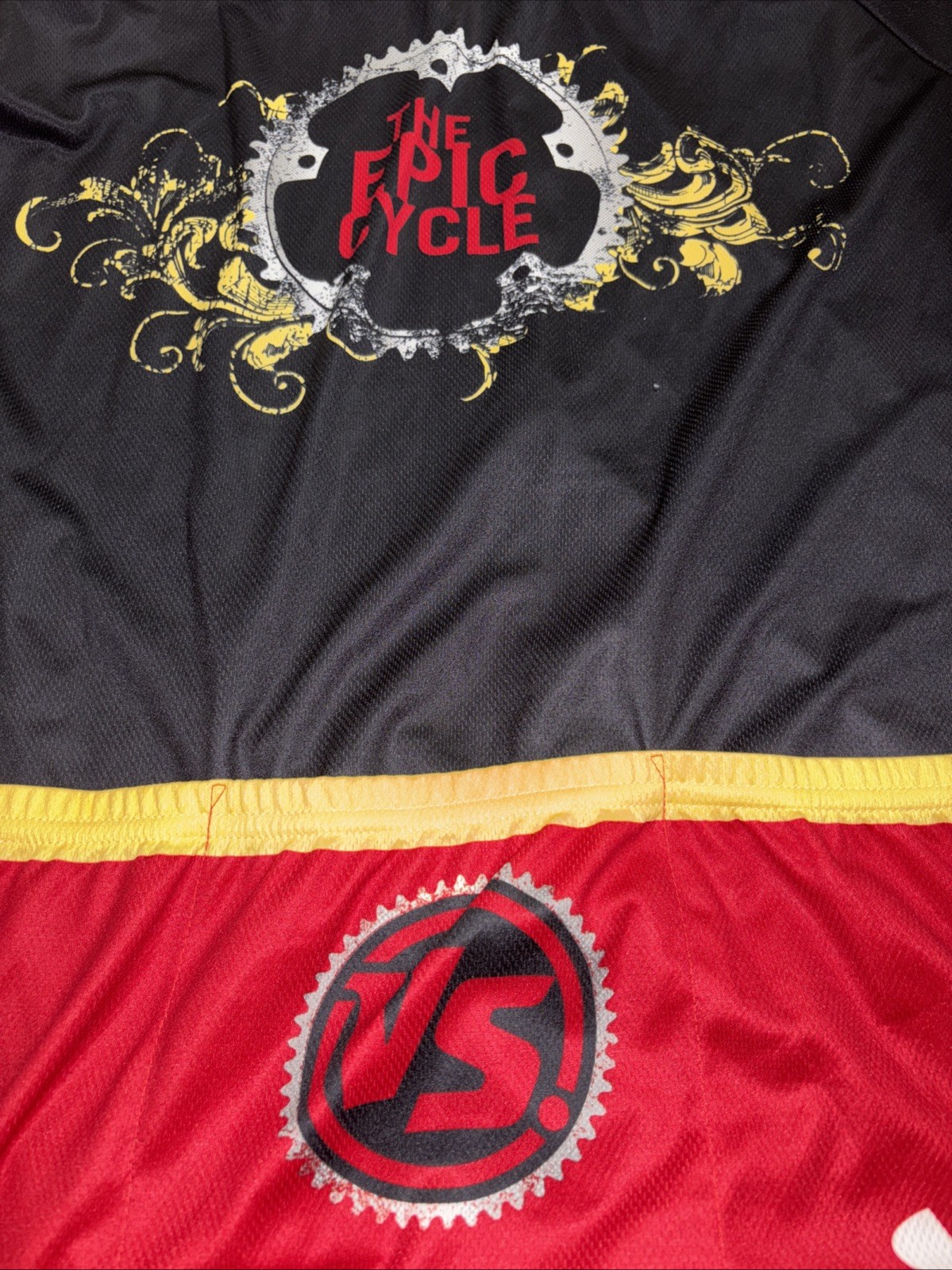 Voler Men’s Cycling Jersey “The Epic Cycle” Black Red Size XL