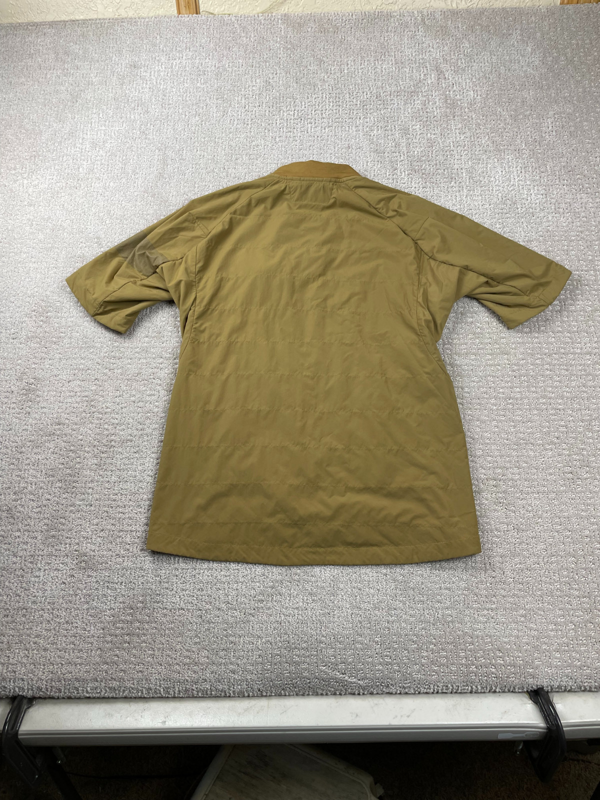 Rapha Trail Jacket Womens Medium Khaki Brown Insulated Short Sleeve Outdoor Gorp
