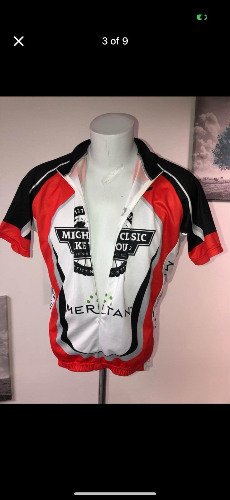 Nimblewear 1/2 Zip Men’s Cycling Jersey Size Xl Excellent Condition