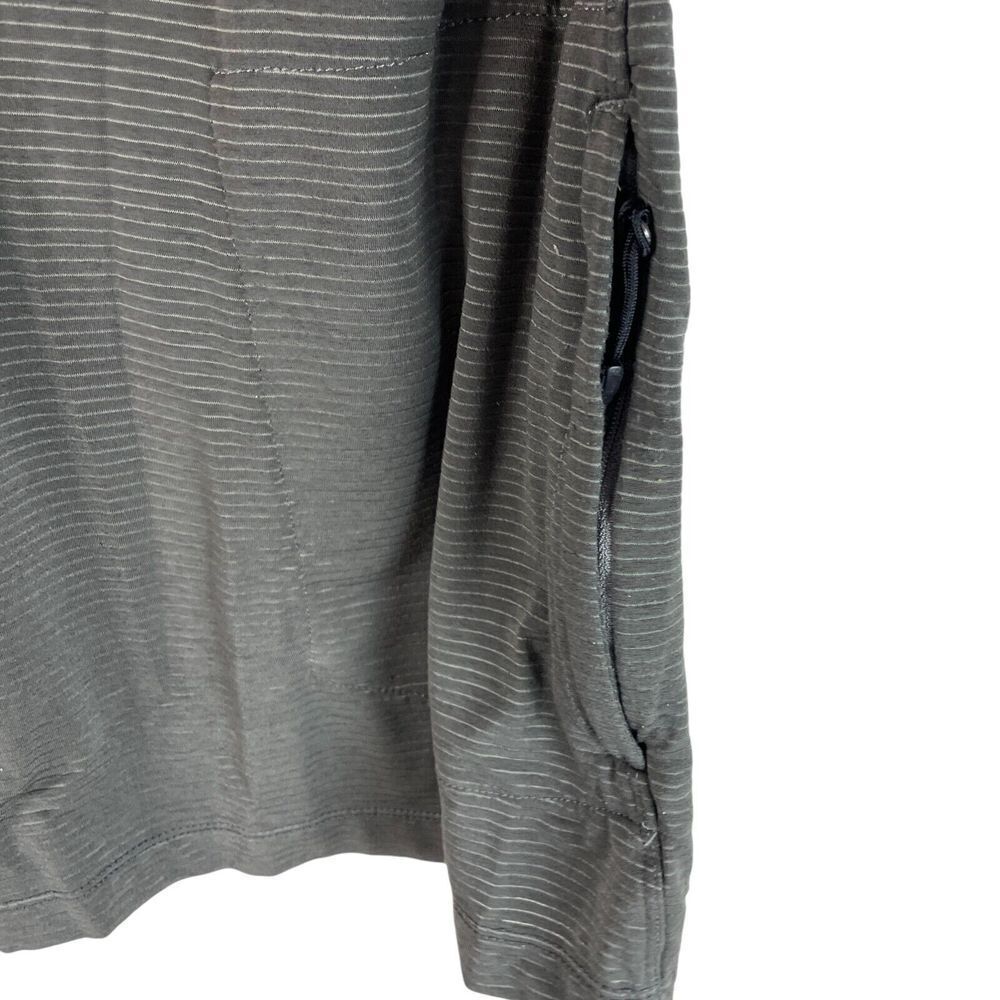 Club Ride 1/4 Zip Cycling Shirt Mens M Gray S/S Stretch Polyester Back Pocket
