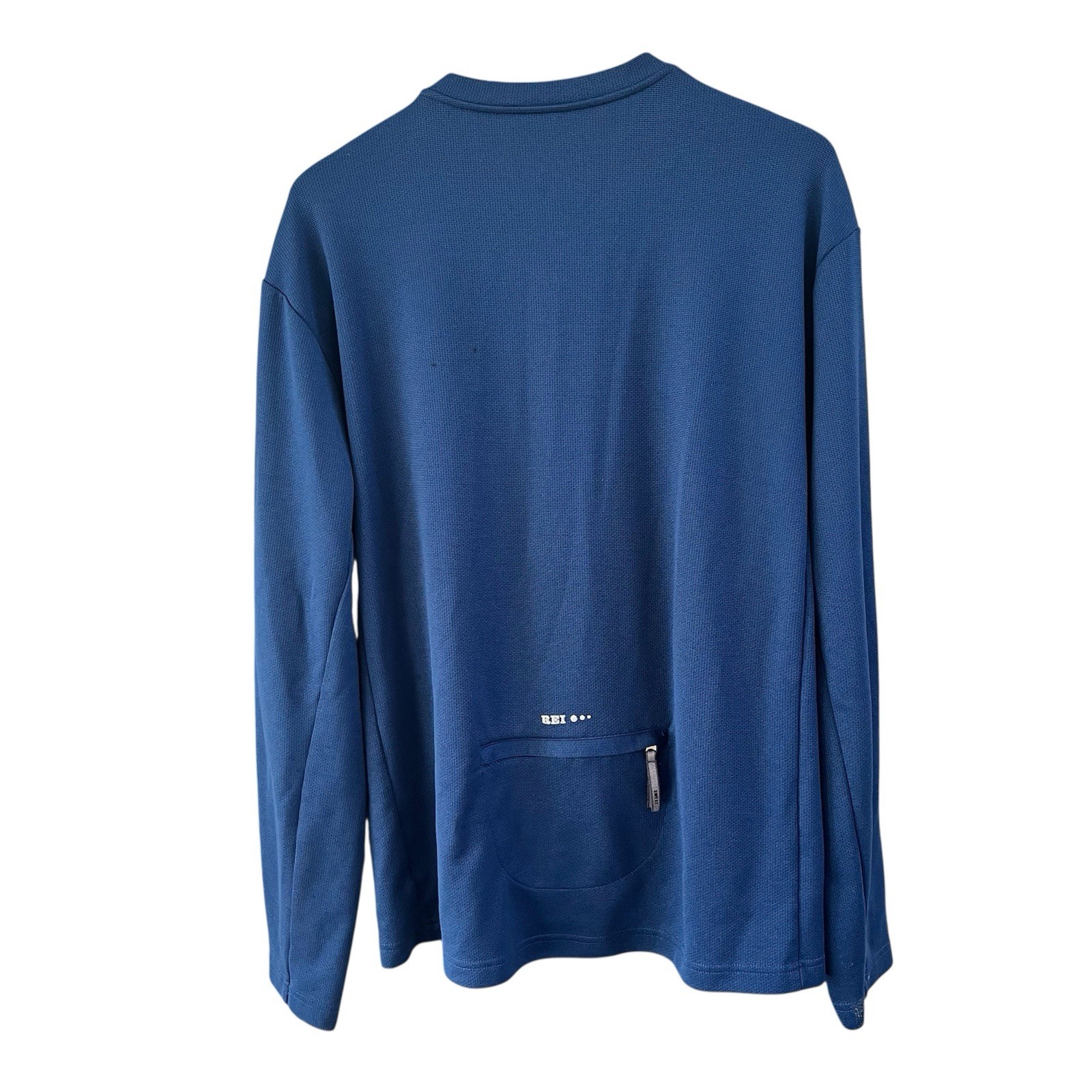 REI Junction Cycling Jersey Men’s S Blue 1/4 Zip Bike Top Long Sleeve