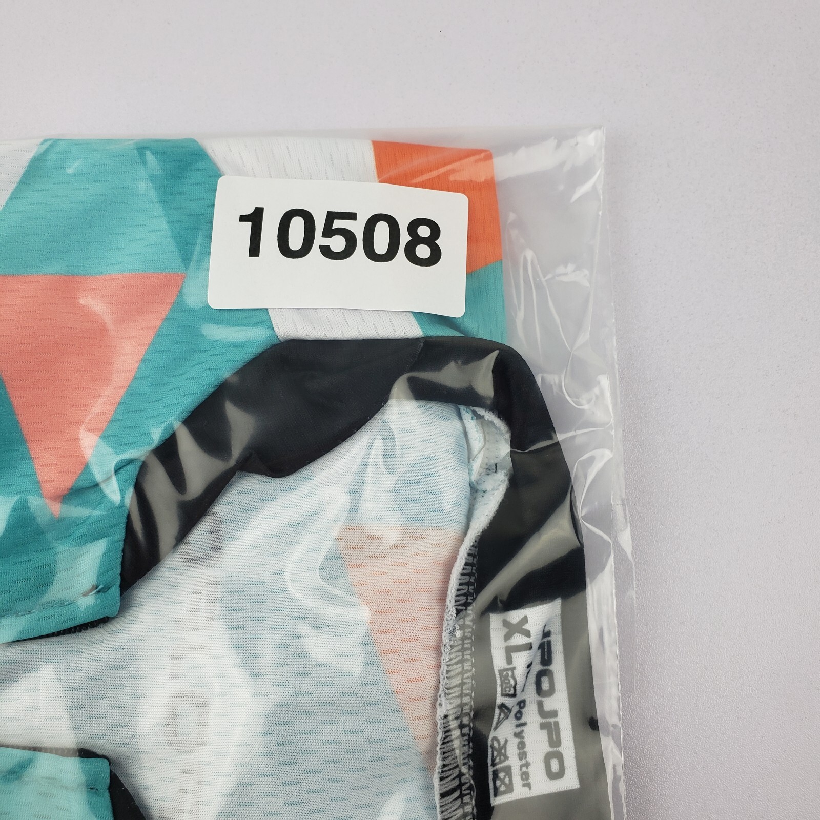 JPOJPO Cycling Jersey Womens Size XL Teal Colorful Block Full Zip Stretch Jersey
