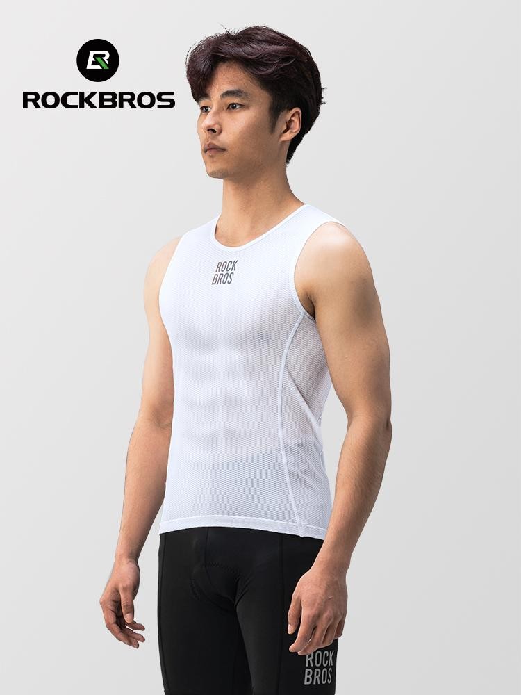 Rockbros Bike Vest Breathable Men’s Sleeveless Short Summer Undershirt Windbreak