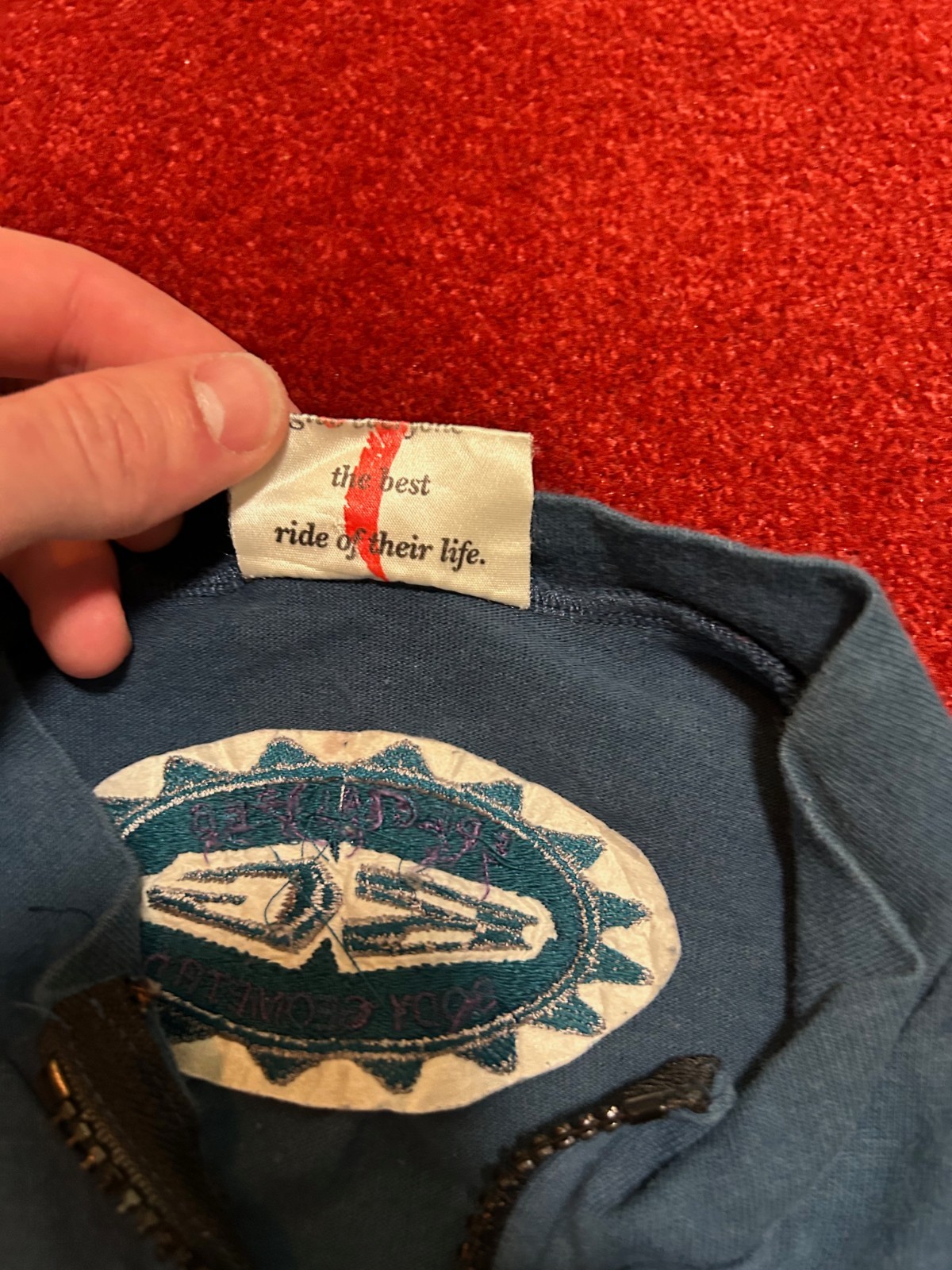 Vintage Specialized Body Geometry Cycling Jersey Blue Red Pockets Lightweight