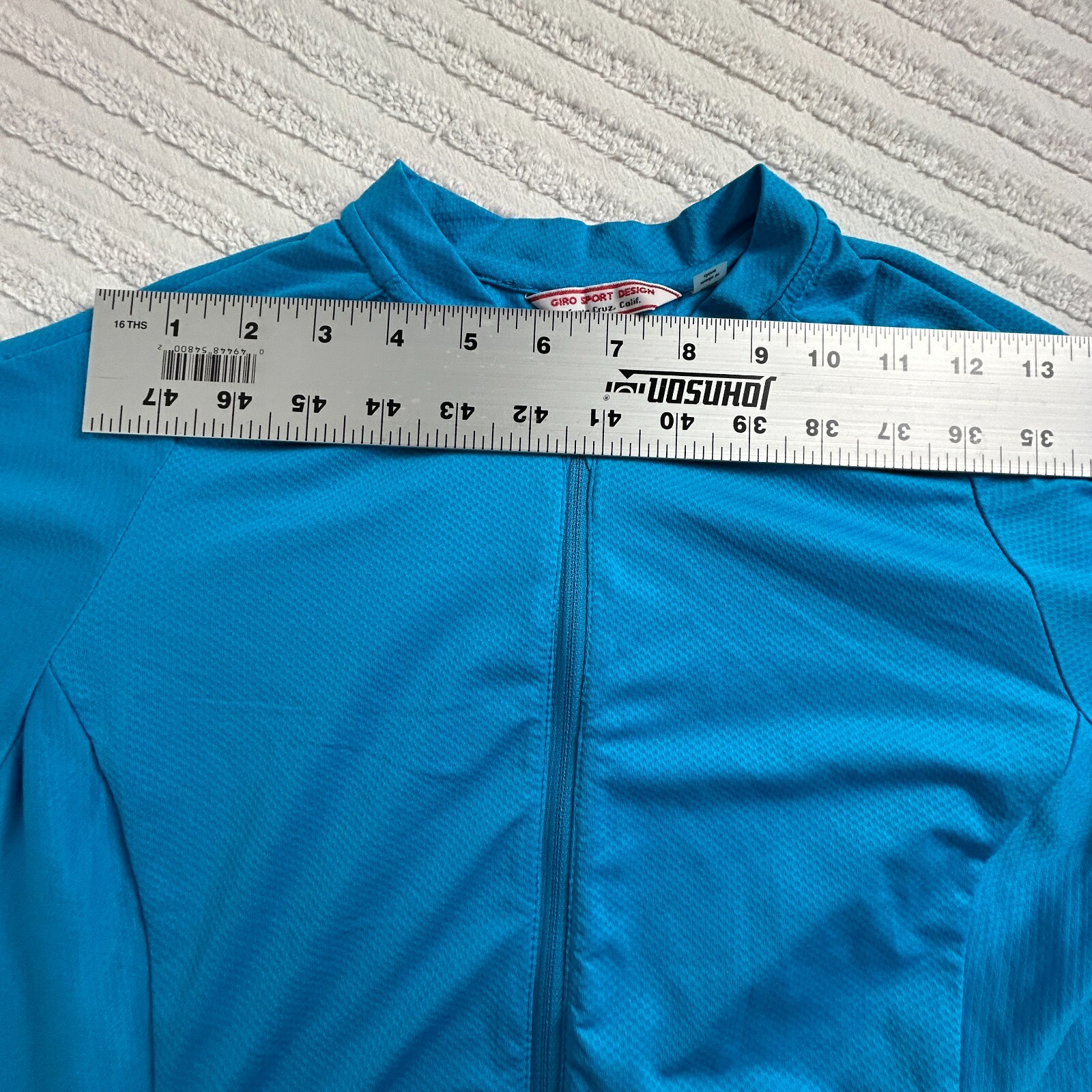Giro Sport Design Women’s Full Zip Short Sleeve Cycling Jersey Size Small Blue