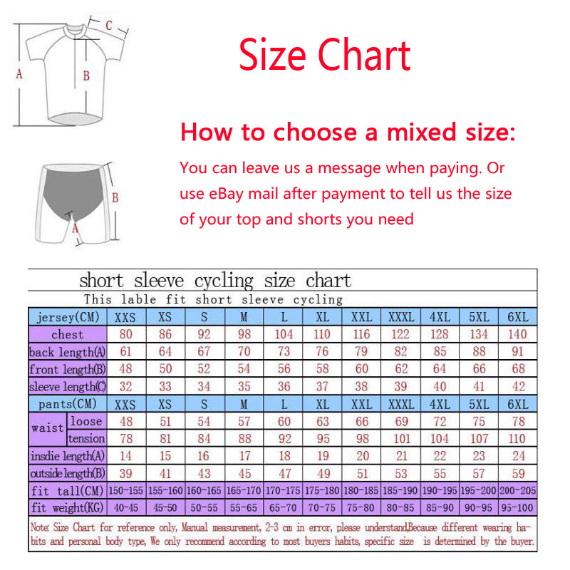 Mens Team Bicycle Jersey Bib Shorts Suit Cycling Jersey Cycling Bib Shorts Kit