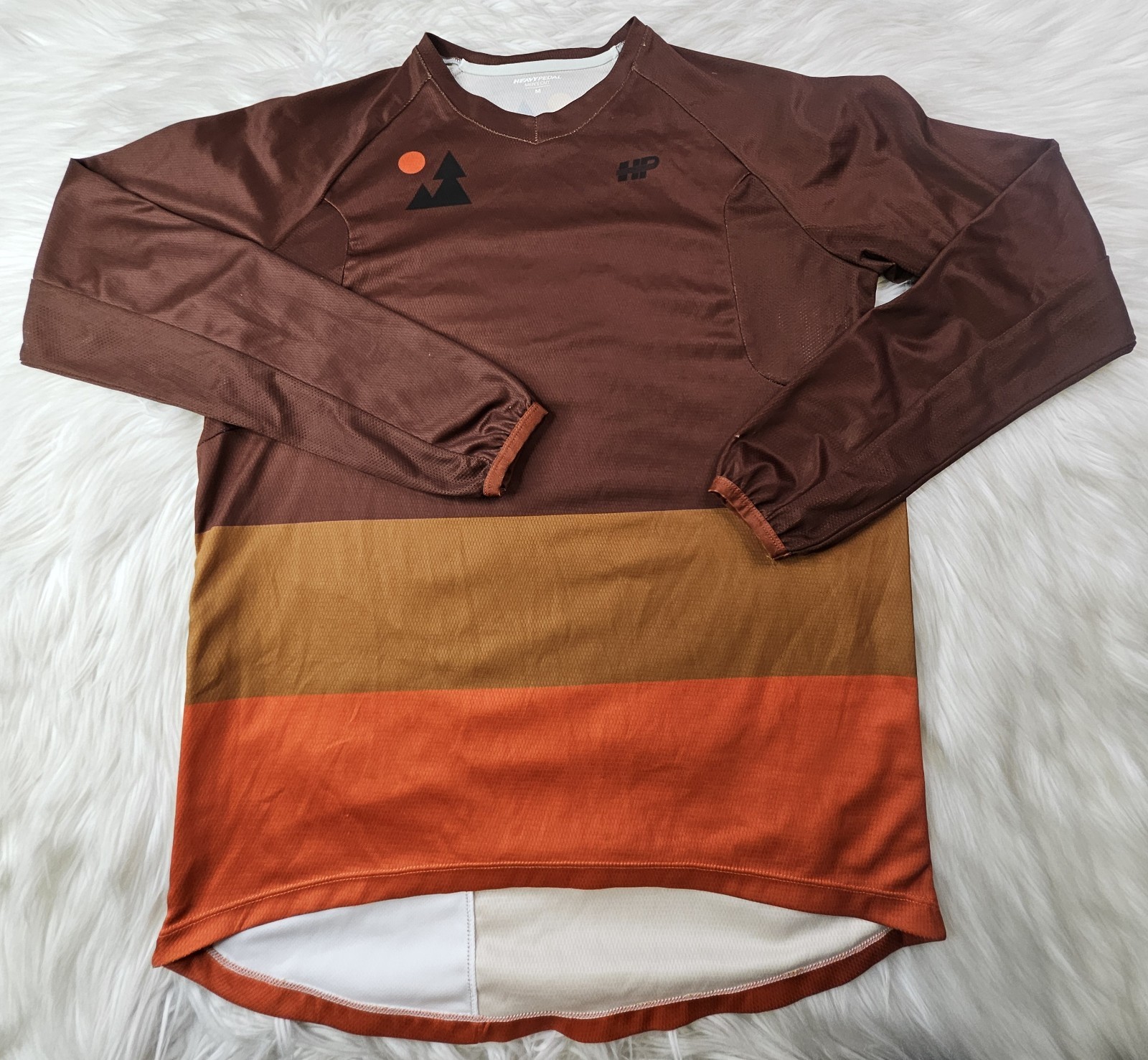 Heavy Pedal Men’s Cut Long Sleeve Cycling Jersey Adventure Collection (M)