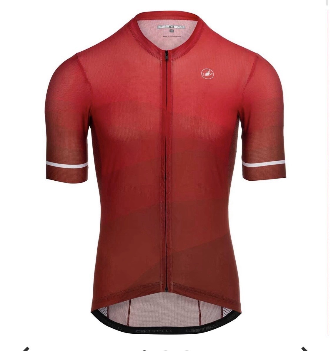 CASTELLI ORIZZONTE JERSEY MENS SIZE LARGE RED